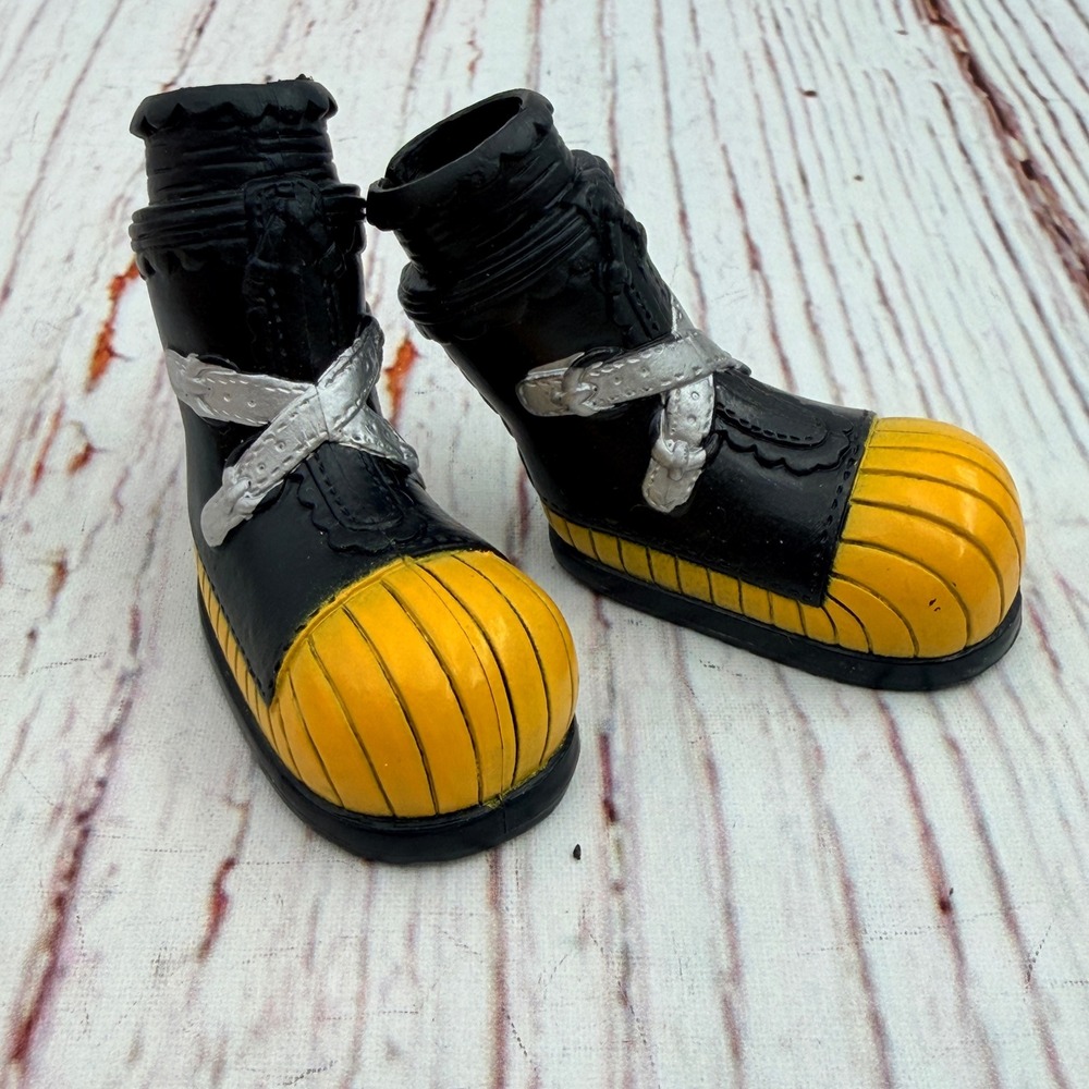 Lalaloopsy Ember Flicker Flame Doll Shoes Black Yellow Firefighter Boots MGA